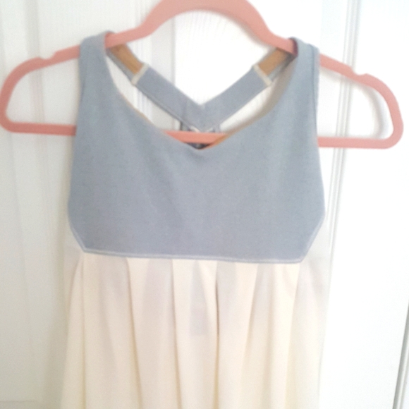 Lululeemon Racerback Drawstring white and grey - Picture 2 of 5